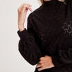 Pull manches longues noir femme