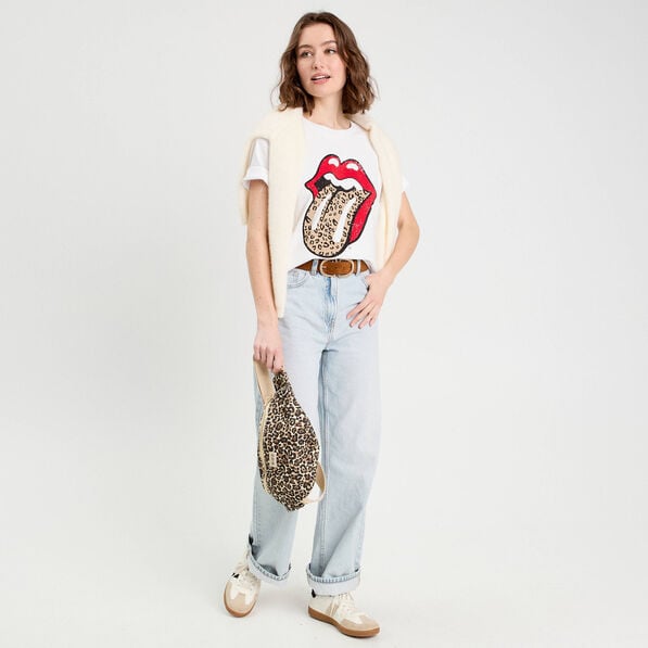 t shirt the rolling stones blanc femme T-shirt The Rolling Stones blanc femme