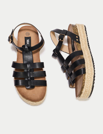 Sandales noir femme