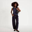 Veston sans manches bleu femme