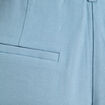 Bermuda droit pinces bleu gris femme