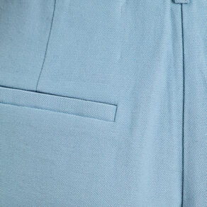 bermuda droit pinces bleu gris femme Bermuda droit pinces bleu gris femme