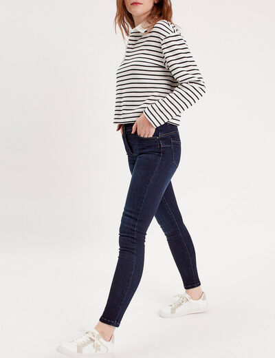 Jeans slim push-up denim brut femme