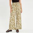 Pantalon large fluide blanc femme