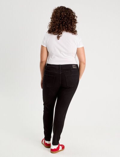 Jeans skinny 5 poches denim noir femme