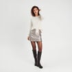 Pull manches longues ecru femme