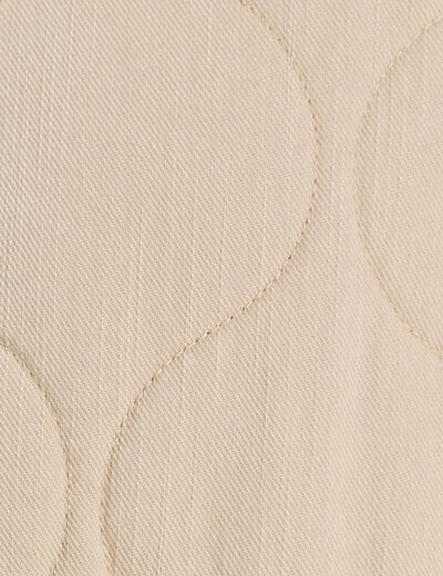 Veste matelassée zippée sable femme