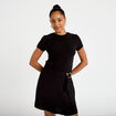 Jupe-short &eacute;vas&eacute;e courte noir femme