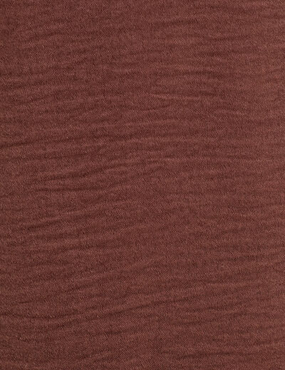 Pantalon large marron foncé femme