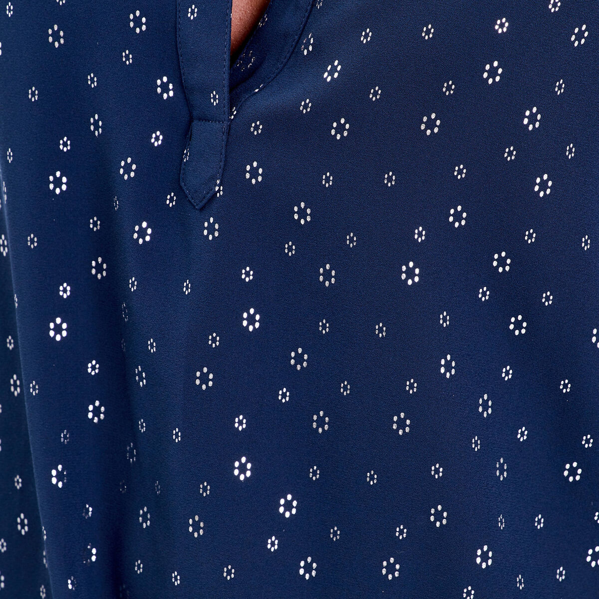 Blouse sans manches bleu marine femme