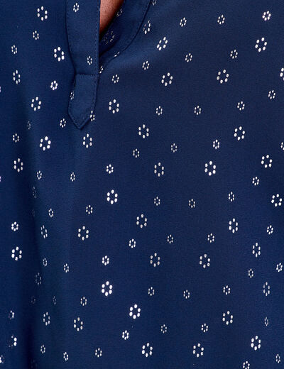 Blouse sans manches bleu marine femme