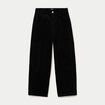 Pantalon chino en velours noir femme