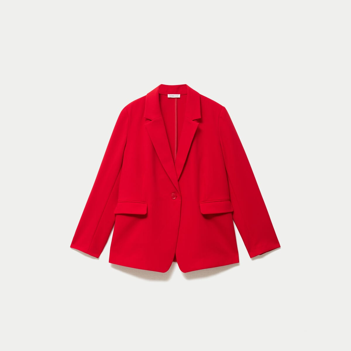 Veste esprit blazer rouge femme