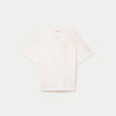 T-shirt col rond manches courtes ecru femme