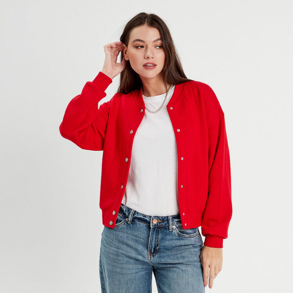 veste manches longues rouge femme Veste manches longues rouge femme