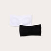 Lot 2 soutiens-gorge bandeau noir femme