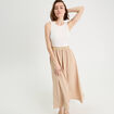 Robe longue effet 2-en1 sable femme