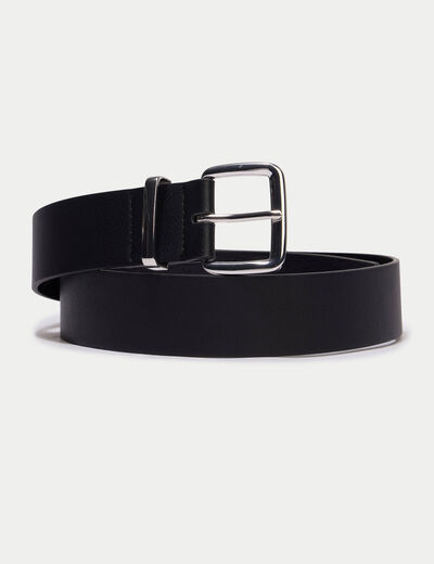 Ceinture large noir femme