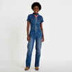 Combinaison pantalon en jean denim double stone femme