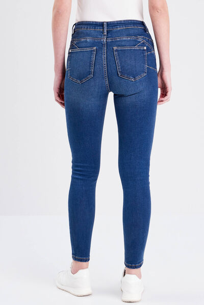 Jeans skinny taille standard denim dirty femme