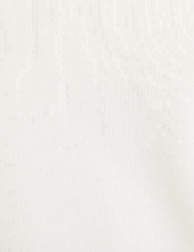 Sweat sans manches ecru femme