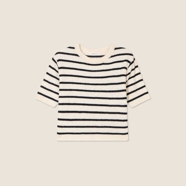 pull manches courtes noir femme Pull manches courtes noir femme