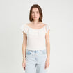 Top sans manches ecru femme