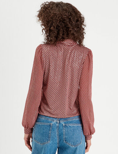 Blouse manches longues blanc femme