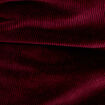 Pantalon bootcut taille haute velours bordeaux femme