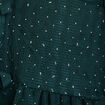 Blouse nou&eacute;e strass vert fonc&eacute; femme