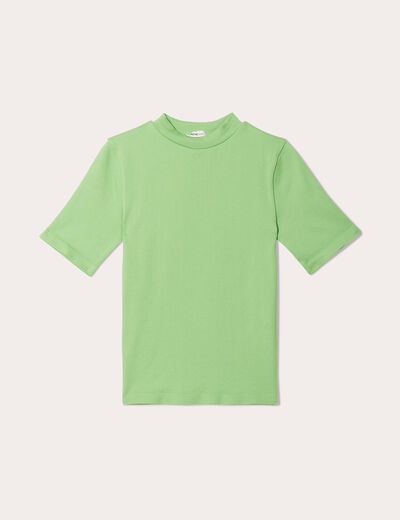 T-shirt manches courtes vert femme