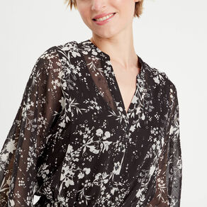 robe evasee manches 34 noir femme Robe évasée manches 3/4 noir femme