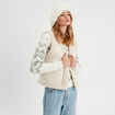 Veste sans manches ecru femme