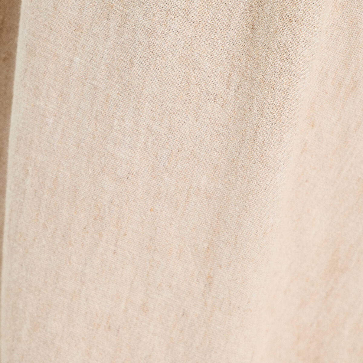 Robe chemise midi contenant du lin beige femme