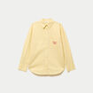 Chemise oversize manches longues jaune femme