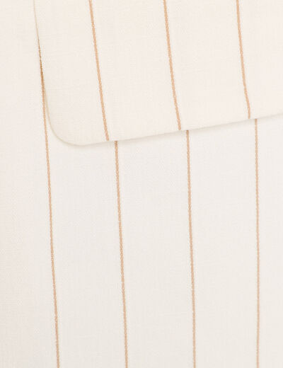 Veste blazer manches longues blanc femme
