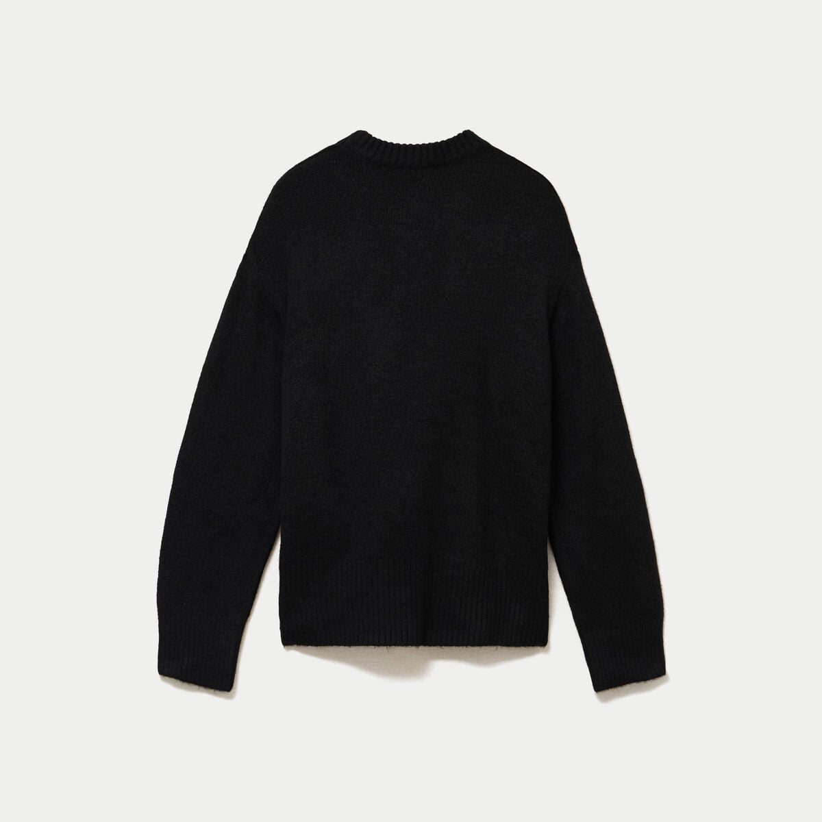 Pull manches longues noir femme