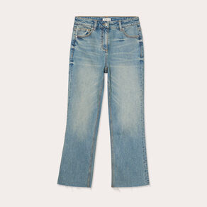 Jeans flare 7/8ème denim dirty femme
