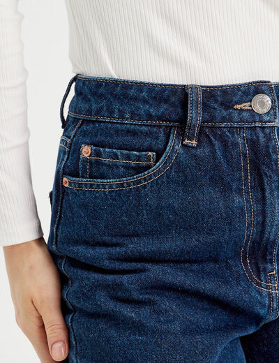 Jeans droit 7/8ème denim brut femme