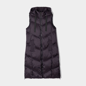 doudoune longue sans manches noir femme Doudoune longue sans manches noir femme