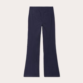 pantalon bootcut a pont bleu marine femme Pantalon bootcut à pont bleu marine femme