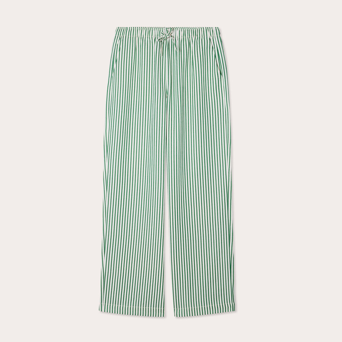 Pantalon large vert fluo femme