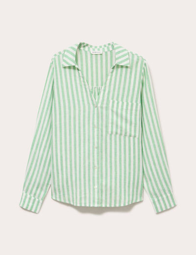 Chemise RJ Classics Manches Longues Fille Libby Junior – Vert Paddock Play – NEUVE