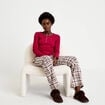 Lot de 2 pyjamas manches longues rouge femme