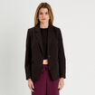 Veste esprit tailleur noir femme