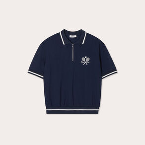 polo manches courtes bleu marine femme Polo manches courtes bleu marine femme