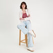 Blouse manches courtes bordeaux femme