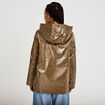 Parka r&eacute;versible &agrave; capuche taupe femme