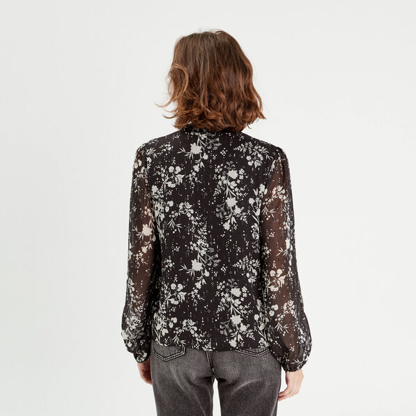 blouse manches longues noir femme Blouse manches longues noir femme