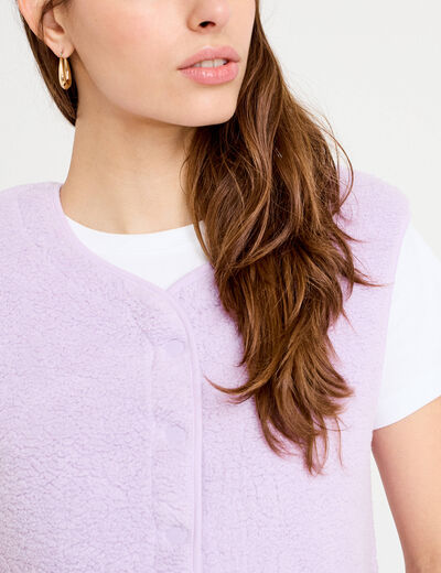 Haut Sans Manches Femme Magellan Taille S – Boutonné, Extérieur, Couleur Violette (état Correct)